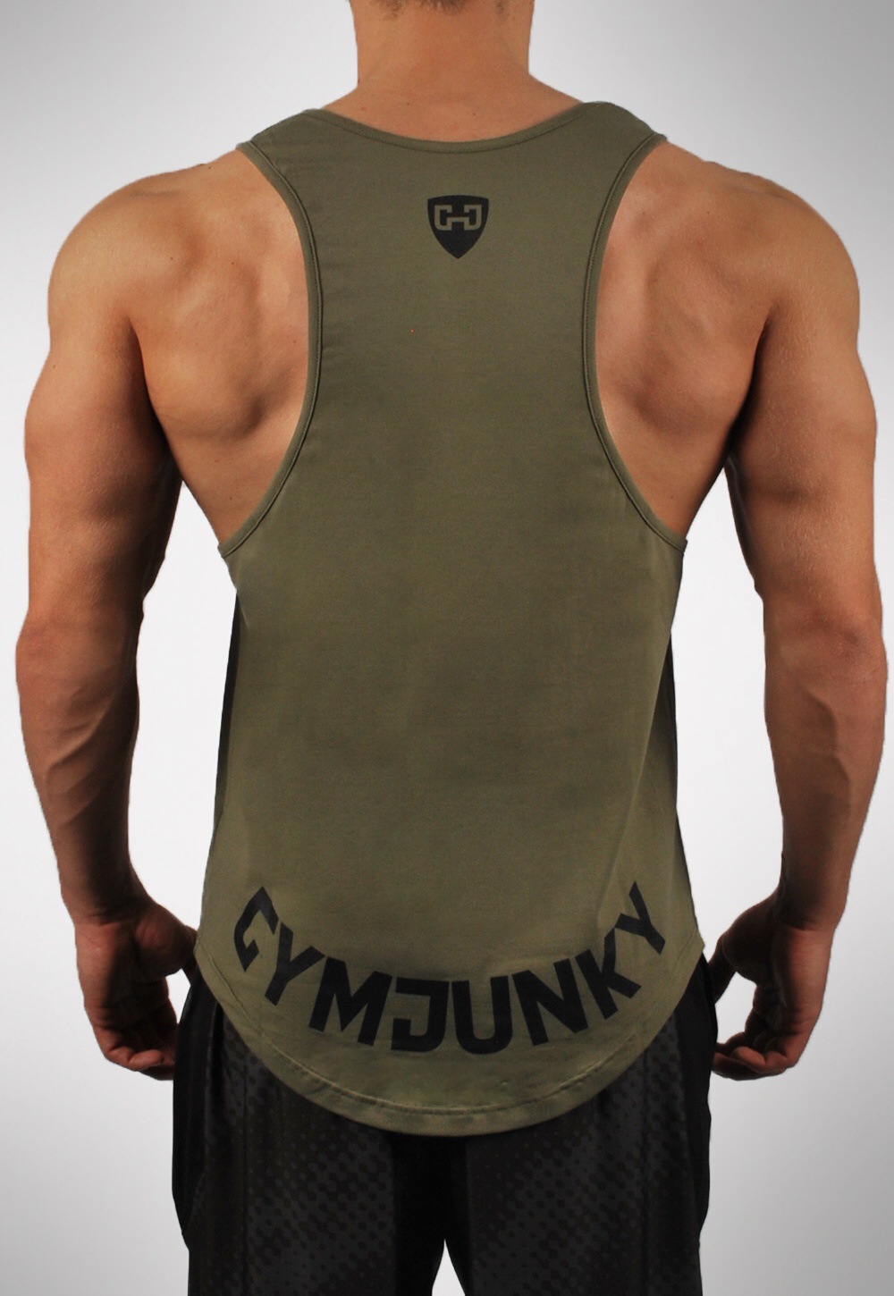 Army GreenGYM Doctor of muscle Europe and America brother summer new pattern motion vest male train Bodybuilding Sleeveless Undershirt vest