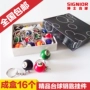 Billiards Keychain Pendant Đen Tám 16 Balls Móc Chìa Khóa Trang Sức Mini Billiard Mặt Dây Chuyền Quà Tặng gậy bi a fury