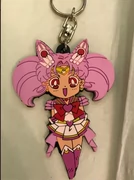 Anime bao quanh số lượng lớn chính hãng Thủy thủ Mặt trăng Thỏ nhỏ Thứ hai Yuan Cartoon Keychain Mặt dây treo Bạn chơi