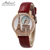 Гонконг Мелисса Мэриса искренние женские часы Crystal Watch Fashion Eiffel Tower Triumph Watch Watch