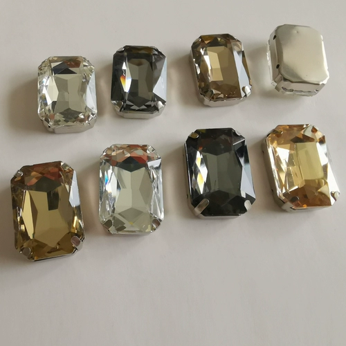 Прямоугольный стеклянный аксессуар для волос, аксессуары, 18×27, 18×27мм