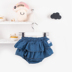 1-3 tuổi cô gái trẻ sơ sinh mặc denim tóm tắt đồ lót nữ bé lớn PP công chúa bánh mì quần mùa hè Quần jean