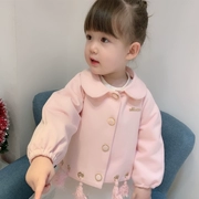 Ý tưởng quần áo trẻ em 2019 xuân hè mới cho bé gái nước ngoài áo khoác ngắn nữ bé áo gió Hàn Quốc cho bé mùa thu - Áo khoác