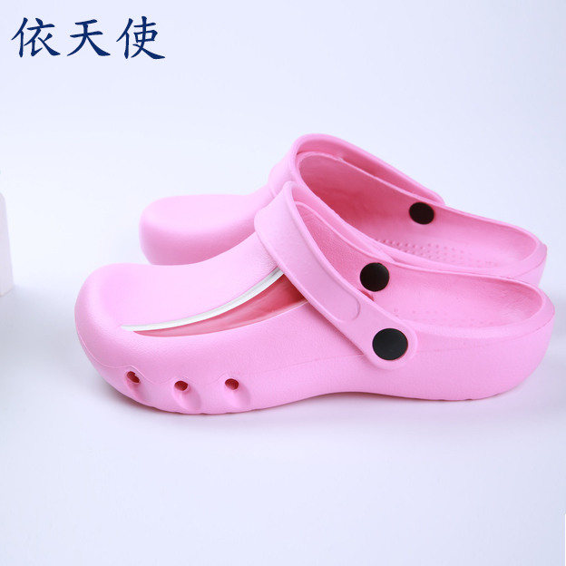 Hoạt động y tá phòng Dép lê dép chống trượt dép nữ lỗ giày nữ bác sĩ phẫu thuật giày giày bảo vệ Baotou giày mùa hè 