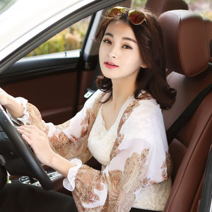 Đặc biệt hàng ngày mùa xuân và mùa hè mới thời trang phụ nữ trắng chiếc khăn voan khăn lỏng kích thước lớn kem chống nắng nhỏ khăn choàng