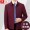 Wine red (lapel) without chest label outer pocket with zipper