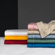 Mùa hè 60 màu xanh mượt mịn hai mặt rắn màu Tencel đơn mảnh 200 * 230 chăn trải giường 1,8m case vỏ gối - Quilt Covers