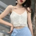 Mùa hè 2018 mới retro Hồng Kông hương vị chic ngắn nhỏ sling gió quốc gia là mỏng đáy áo len vest triều áo kiểu trung niên Áo ba lỗ