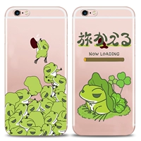 Du lịch ếch vỏ điện thoại di động 呱呱 con trai phim hoạt hình xung quanh vỏ mềm iphone7 Huawei phim hoạt hình trò chơi vỏ bảo vệ hình sticker cute
