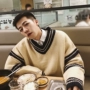 Áo len cổ lọ mùa thu đông 2018 cho nam giới trẻ trung áo len xu hướng áo len Hàn Quốc thời trang công sở nam