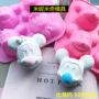 Làm bánh DIY dụng cụ làm bánh hương liệu làm bằng tay xà phòng Epoxy hoạt hình Minnie Mickey Mouse silicone khuôn khuôn nhựa làm bánh