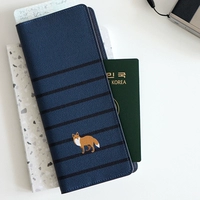 HÀNG NGÀY NHƯ Hàn Quốc dễ thương động vật hộ chiếu du lịch chủ dài da hộ chiếu bộ nam giới và phụ nữ ví ID gói hộp đựng giấy tờ cá nhân