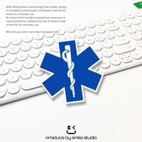 Спасение логотипа Life Star Sterfective Warning Sticker JDM сеть красная креативная модифицированная автомобильная мотоцикл декоративная наклейка