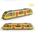 Kaiwei mới hợp kim nhẹ đường sắt tàu điện ngầm mô hình xe lửa âm thanh và ánh sáng mở cửa có thể kết nối xe đồ chơi trẻ em 3-8 tuổi - Chế độ tĩnh Chế độ tĩnh