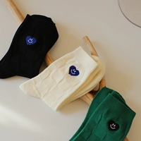 Tide, японские осенние носки, хлопковые гольфы, с вышивкой, популярно в интернете, средней длины