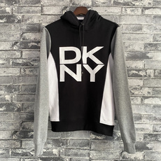 Толстовка 缇庡浗 dkny鍞愬彲濞滃効鐢锋槬绉嬭繛甯芥嫾鑹茬粡鍏窵ogo杩炲附鍔犵粧浼戦棽鍗。