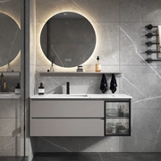 Tủ gương tròn nhà tắm có đèn led tủ gương thông minh điều khiển tự động nút cảm ứng