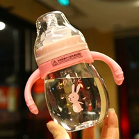 Dễ thương động vật nhỏ sippy cup cầm tay cốc nhựa rơi sáng tạo mẫu giáo bé một cốc hai nắp học tập - Tách bình giữ nhiệt cute