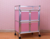 Розовый квадратный двойной шкаф