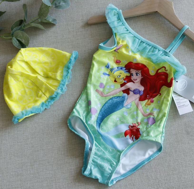 Mermaid SiameseOut K children Swimsuit Sweet Conjoined body hot spring Swimming suit girl The Little Princess baby Frozen Swimming suit
