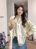 Yichic/Xu Sanyi Sanyi Корейская версия Pure Color Различная лацкатная рубашка xa0838