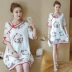 Mùa hè 2020 nữ mới cải tiến sườn xám Cộng hòa Trung Quốc thêu váy cao cấp mang phong cách dân tộc mỏng manh một chữ lỏng cỡ lớn - A-Line Váy A-Line Váy