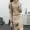 2018 mùa thu mới đan phù hợp với thời trang Hàn Quốc Slim mỏng áo thun áo len nữ triều hoang dã hai mảnh váy đồ công sở nữ