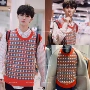Hàn Quốc mua áo khoác nam Dongdaemun mới 18 mùa thu và mùa đông Zhu Zhengting với điểm nhấn dễ thương đan áo len len áo len kiểu hàn quốc