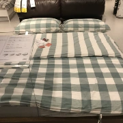 Đặc biệt tháng 7 IKEA Amy Luta Chăn bông nguyên chất (xanh không có tấm) mua trong nước - Quilt Covers