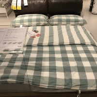 Đặc biệt tháng 7 IKEA Amy Luta Chăn bông nguyên chất (xanh không có tấm) mua trong nước - Quilt Covers 	chăn phao giá rẻ