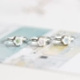 [Tinh tế hoa ngón tay] tươi và tinh tế làm bằng tay gốm vòng hoa thời trang pop jewelry 392 nhẫn nam kim cương