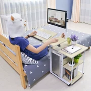 Giường treo đơn giản lười biếng bàn máy tính nhỏ nâng đầu giường di động gấp bay cửa sổ máy tính để bàn bàn hộ gia đình hiện đại