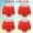 4 hộp quần nữ cạp cao bằng vải thun tam giác cotton sau sinh quần bụng 100% màu đặc