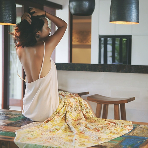 Приморские каникулы Бали Малайзийская пряжа хлопка хлопка хлопок крупные песчаные полотенца, купальные купальники в марке