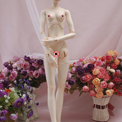 taobao agent [Free shipping] [DK] 1/3 BJD doll SD doll female baby body dual joint body