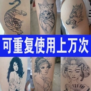 Dán hình xăm không thấm nước nam giới và phụ nữ Hàn Quốc kéo dài 3d vô hình hoa nhân tạo cánh tay sexy dán hình xăm cơ thể sơn