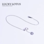 Trang sức Luckylotus Mỹ nhập khẩu 925 dây chuyền bạc rất tinh xảo có thể điều chỉnh vòng chân - Vòng chân lắc chân bạch kim