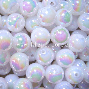 BOUTIQUE HIGH -END DIY BeAD Material Clothing Auxiliary Materials Acrylic Beads Multi -SpeCification AB COLOR ROUND BeAds