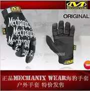 Cưỡi găng tay ngoài trời MECHANIX WEAR chính hãng Găng tay ngoài trời màu trắng trên nền đen - Găng tay