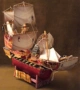 Full 68 hướng dẫn vận chuyển mô hình giấy 3D DIY Di Caribbean Pirate Black Pearl tàu cướp biển với mô tả giấy - Mô hình giấy 	mô hình ô tô giấy	