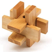 Sáu mảnh khóa đánh vần khóa Luban khóa bằng gỗ trẻ em sáng tạo dành cho người lớn trí tuệ đồ chơi 3 - 100 tuổi