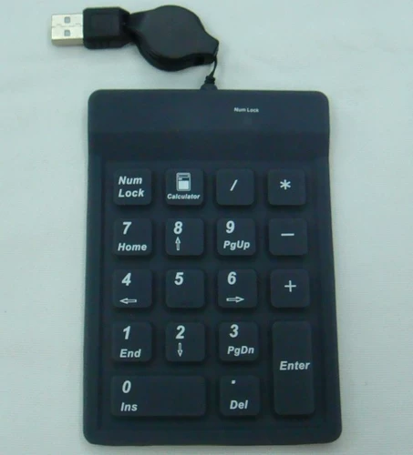 Цифровая мягкая клавиатура, силиконовая маленькая клавиатура, 18 -ключская цифровая клавиатура, Клавиша мягкого клей с силиконовым цифровым ключом