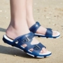 Dép nam mùa hè giày đi biển mới dép nam giày đế xuồng một từ kéo không trơn trượt đế mềm học sinh phiên bản Hàn Quốc giày lười