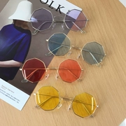 Hồng Kông phong cách kim cương trong suốt kính Hàn Quốc nam giới và phụ nữ thời trang marine lens sunglasses Hàn Quốc phiên bản của hoang dã mỏng kính mát thủy triều