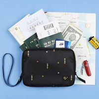 A.shop Hàn Quốc cầm tay hai lớp túi hộ chiếu ví lưu trữ kỹ thuật số túi người đàn ông và phụ nữ đi du lịch ly hợp túi giấy chứng nhận gói túi đeo chéo nữ hot trend 2021
