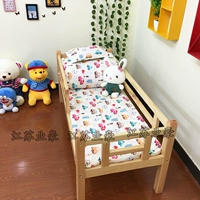 Đặc biệt mẫu giáo quilt ba mảnh bé quilt giường con bông mùa đông + nệm + gối 	bộ chăn ga gối đệm cho bé gái