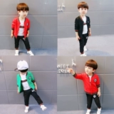 Осенний детский комплект для мальчиков, осенняя детская одежда, 3 предмета, 2019, в корейском стиле, 1-2-3 лет, детская одежда