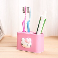 Китти зубная щетка туалет, милый зуб, мультфильм -охрана купание полки, зубная паста