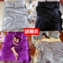 Mùa xuân và mùa hè màu rắn băng lụa bốn mảnh bộ Tencel quilt cover rửa lụa tấm ga trải giường 笠 1.8 M bộ đồ giường lụa chăn drap gối nệm