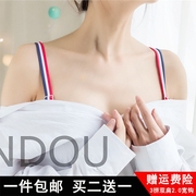 Đồ lót dây đeo vai mùa hè vai kẹo màu trượt điều chỉnh Hàn Quốc 2.0 rộng móc sexy điều chỉnh dây đeo áo ngực